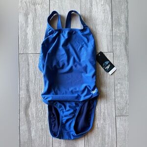 Speedo 10/36 Women's ProLT Solid One Piece swimsuit Team Blue super pro LT large